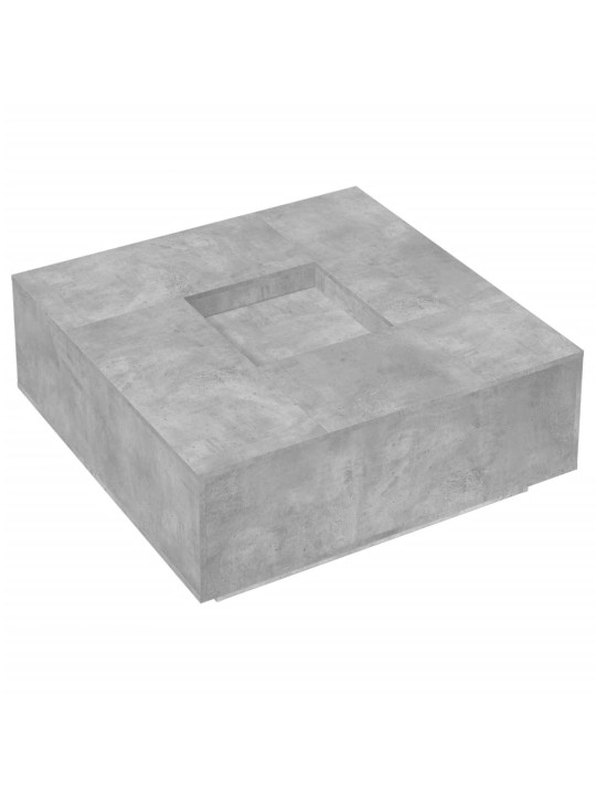 Konferenční stolek betonově šedý 100x100x40 cm kompozitní dřevo