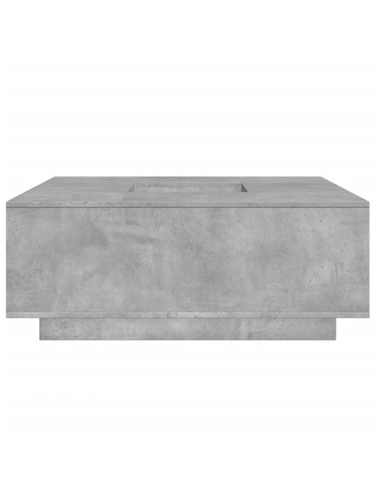 Konferenční stolek betonově šedý 100x100x40 cm kompozitní dřevo