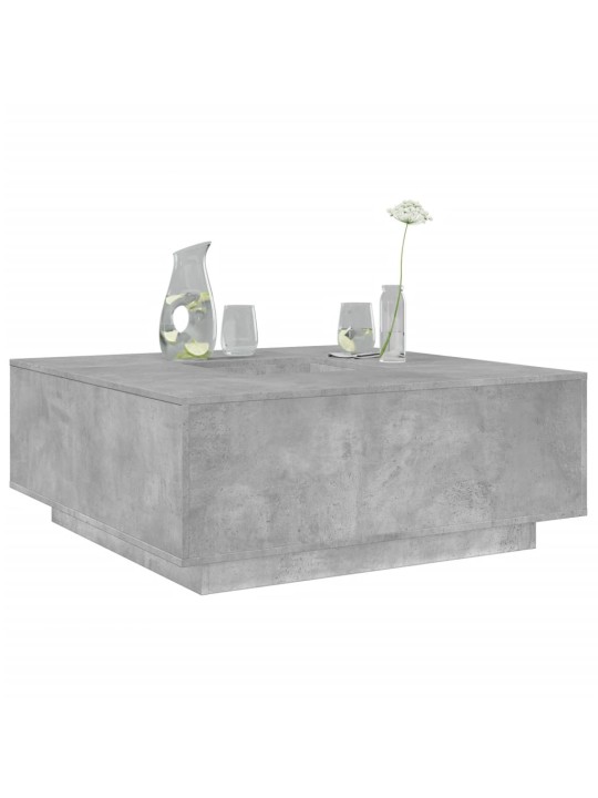 Konferenční stolek betonově šedý 100x100x40 cm kompozitní dřevo