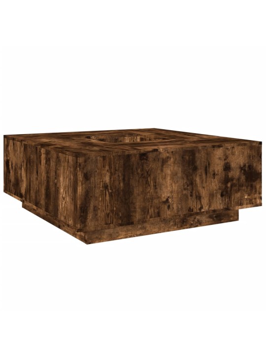 Konferenční stolek kouřový dub 100x100x40 cm kompozitní dřevo