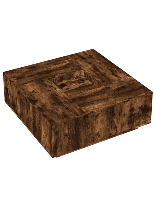Konferenční stolek kouřový dub 100x100x40 cm kompozitní dřevo