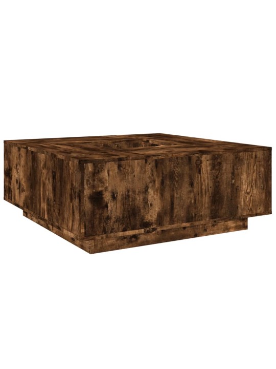 Konferenční stolek kouřový dub 100x100x40 cm kompozitní dřevo