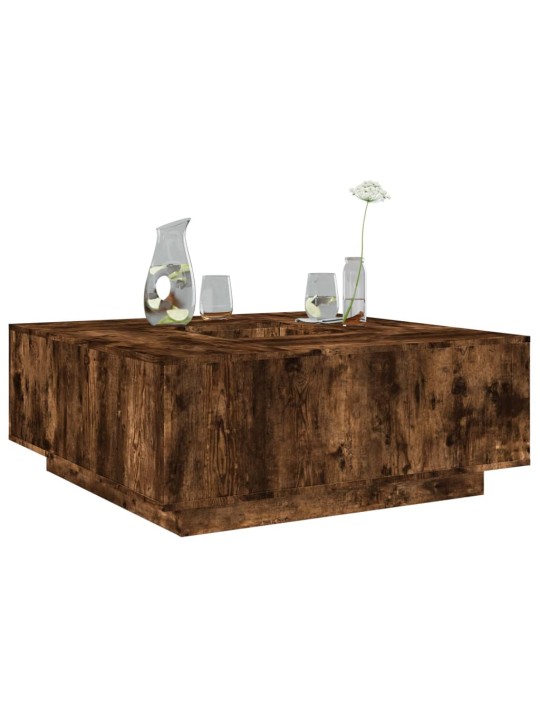 Konferenční stolek kouřový dub 100x100x40 cm kompozitní dřevo