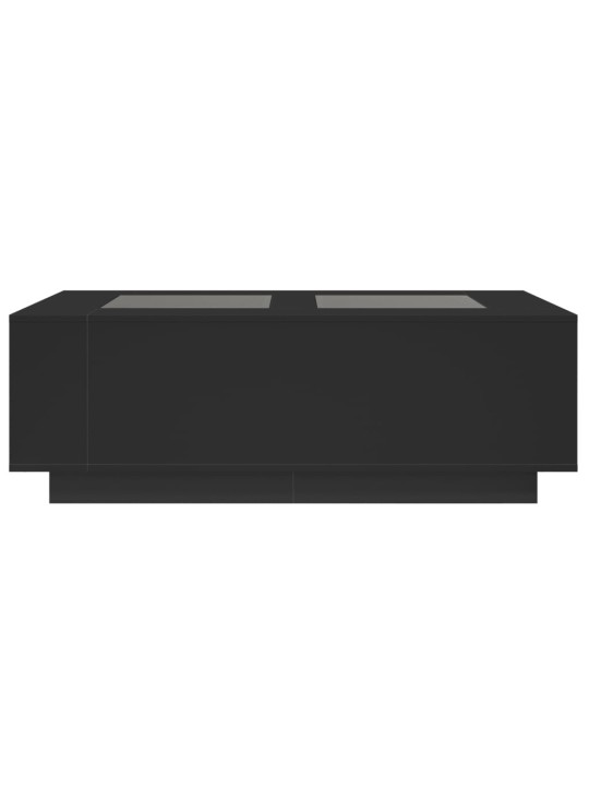 Konferenční stolek s Infinity LED černý 116 x 69 x 40 cm