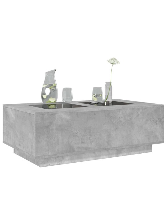 Konferenční stolek s Infinity LED betonově šedý 116x69x40 cm