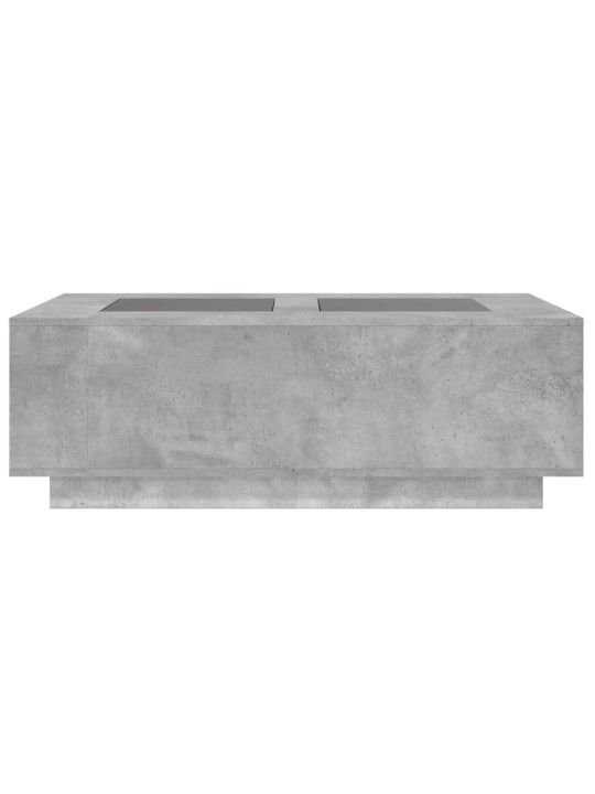 Konferenční stolek s Infinity LED betonově šedý 116x69x40 cm