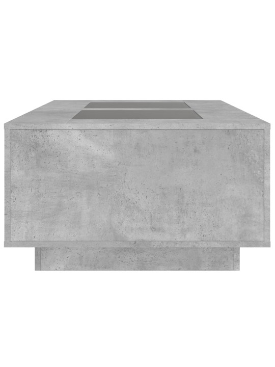 Konferenční stolek s Infinity LED betonově šedý 116x69x40 cm