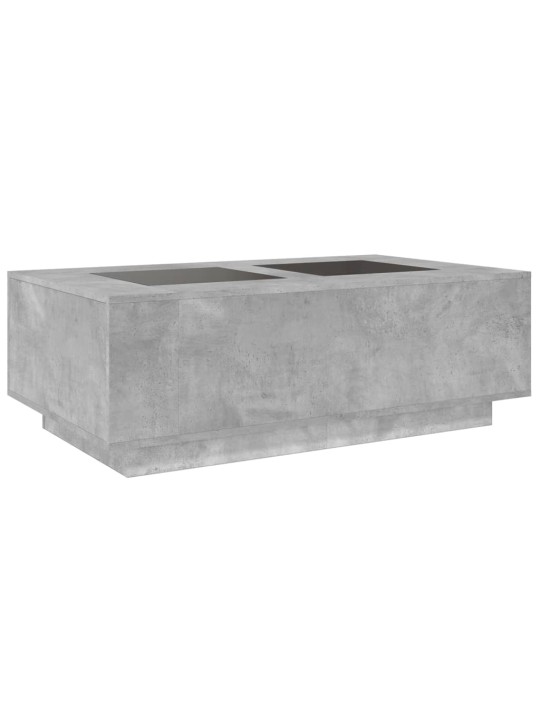 Konferenční stolek s Infinity LED betonově šedý 116x69x40 cm