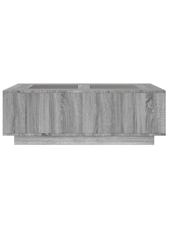 Konferenční stolek s infinity led šedý sonoma 116 x 69 x 40 cm