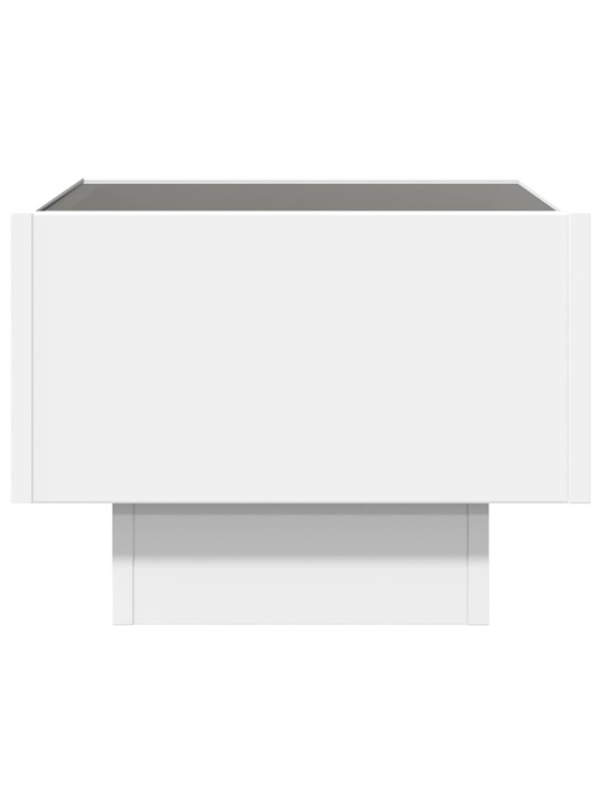 Noční stolek s Infinity LED bílý 40 x 40 x 30 cm