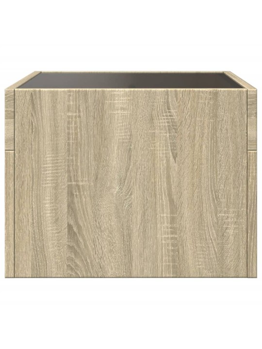 Noční stolek s Infinity LED dub sonoma 40 x 40 x 30 cm