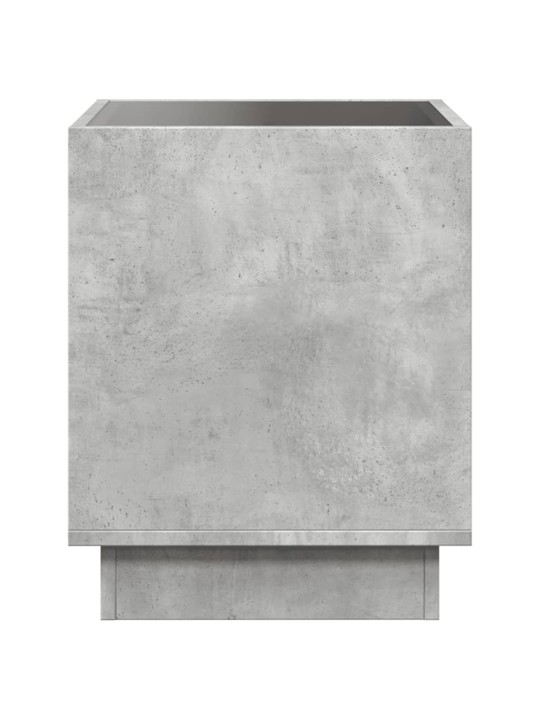 Noční stolek s Infinity LED betonově šedý 40 x 40 x 50 cm