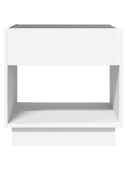 Noční stolek s Infinity LED bílý 50 x 50 x 50 cm