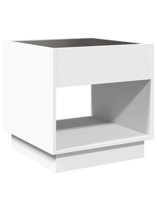 Noční stolek s Infinity LED bílý 50 x 50 x 50 cm