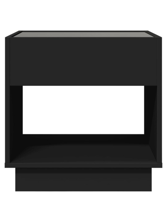 Noční stolek s Infinity LED černý 50 x 50 x 50 cm