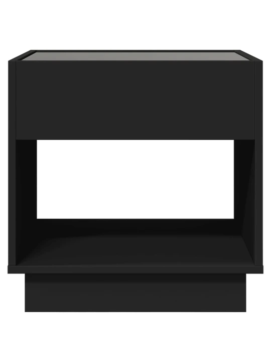 Noční stolek s Infinity LED černý 50 x 50 x 50 cm