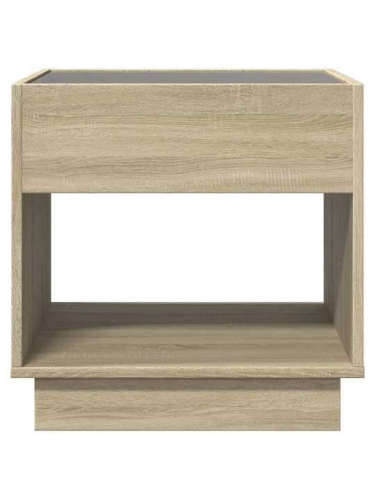 Noční stolek s Infinity LED dub sonoma 50 x 50 x 50 cm
