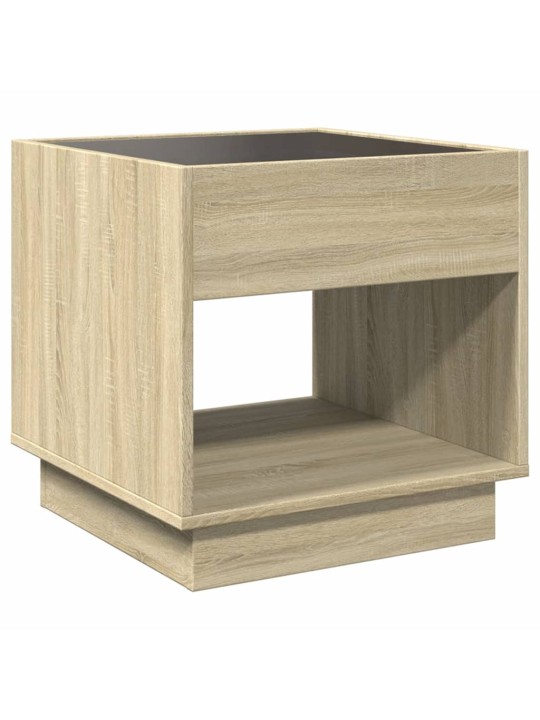Noční stolek s Infinity LED dub sonoma 50 x 50 x 50 cm