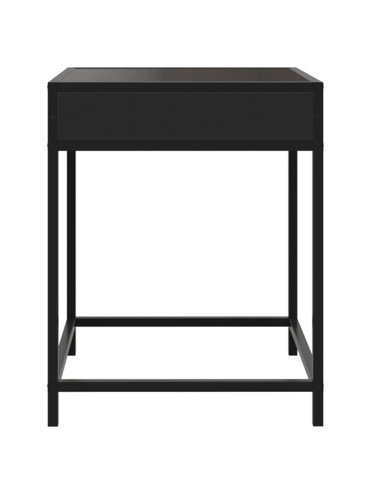 Noční stolek s Infinity LED černý 40 x 40 x 51 cm