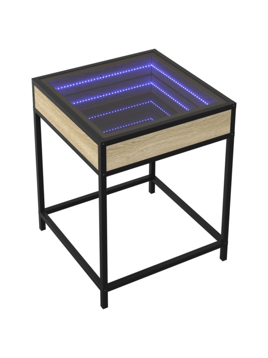 Noční stolek s Infinity LED dub sonoma 40 x 40 x 51 cm