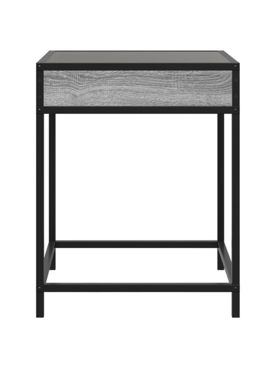 Noční stolek s Infinity LED šedý sonoma 40 x 40 x 51 cm