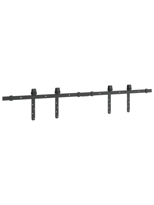 Kování pro posuvné dveře skříně 122 cm uhlíková ocel