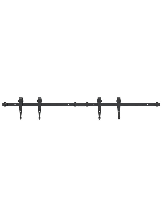 Kování pro posuvné dveře skříně 122 cm uhlíková ocel