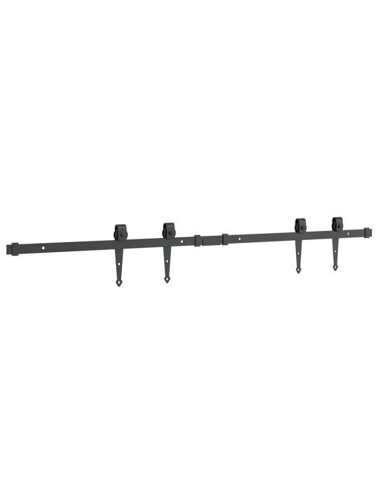 Kování pro posuvné dveře skříně 122 cm uhlíková ocel