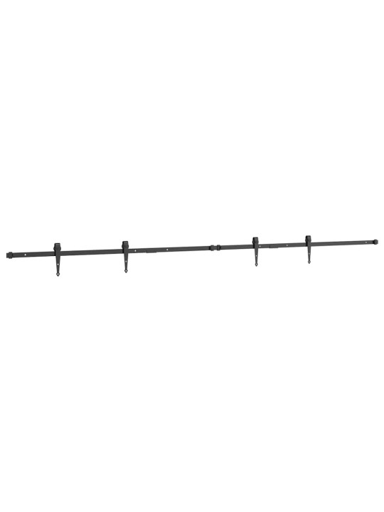 Kování pro posuvné dveře skříně 244 cm uhlíková ocel