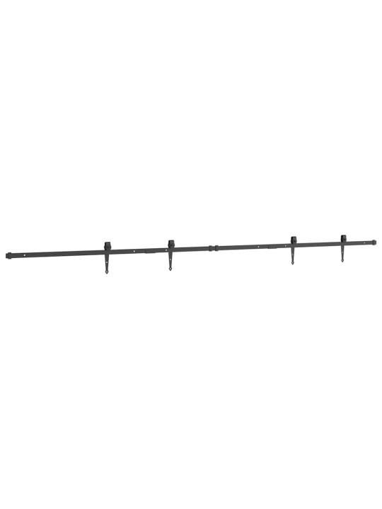 Kování pro posuvné dveře skříně 244 cm uhlíková ocel