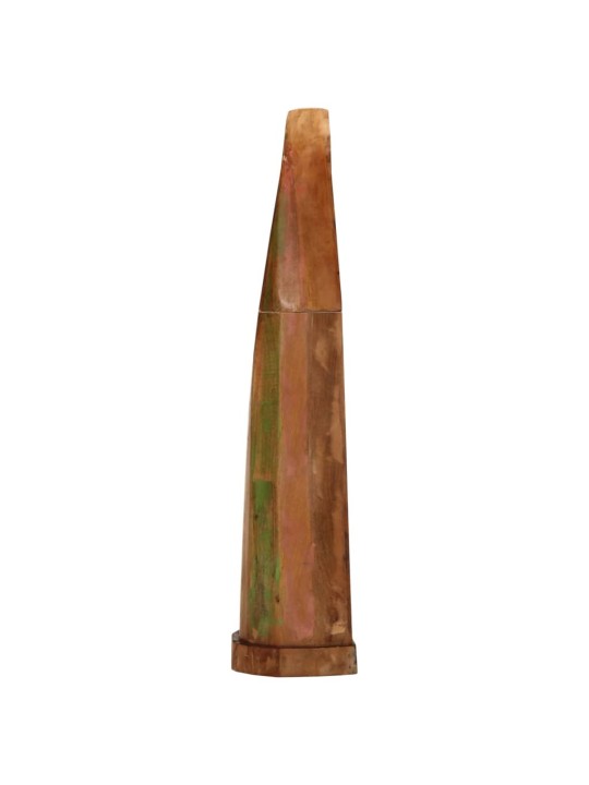 Police ve tvaru loďky 39x27x127 cm masivní recyklované dřevo