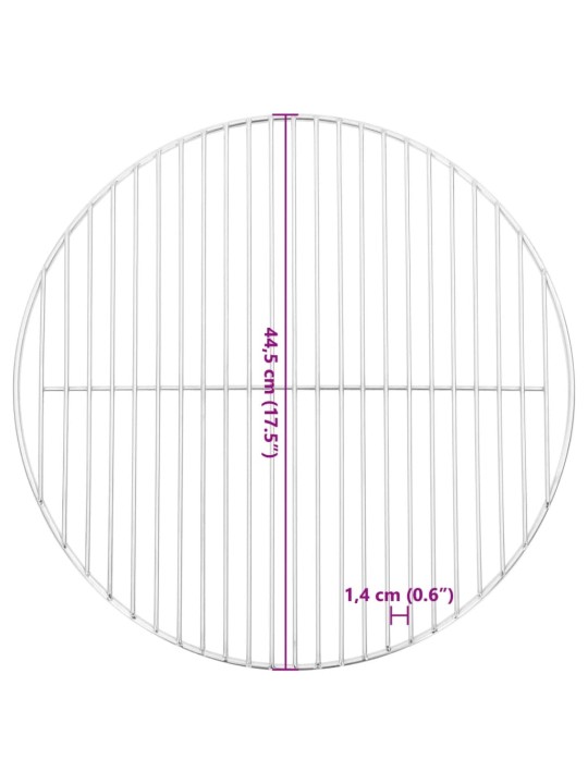 Grilovací rošt kulatý Ø 44,5 cm 304 nerezová ocel