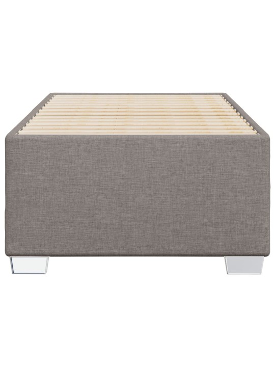 Rám postele bez matrací taupe 80x200 cm textil