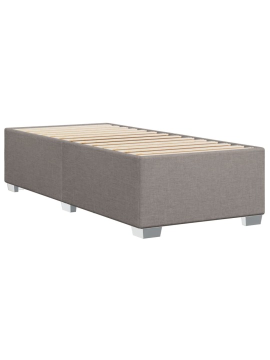 Rám postele bez matrací taupe 90x190 cm textil