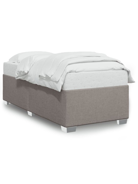 Rám postele bez matrací taupe 90x200 cm textil