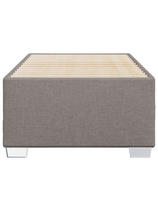 Rám postele bez matrací taupe 90x200 cm textil