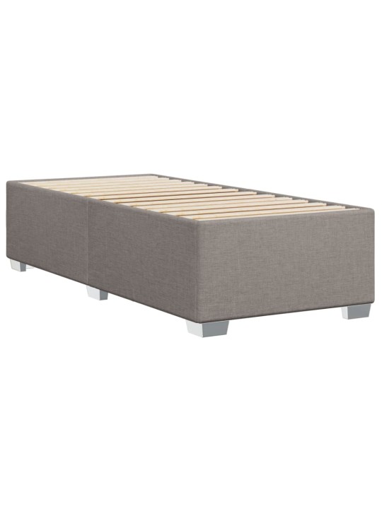Rám postele bez matrací taupe 90x200 cm textil