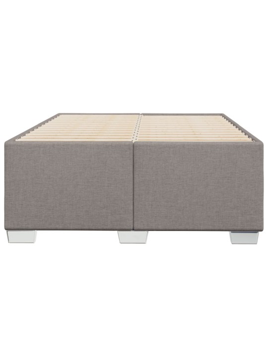 Rám postele bez matrací taupe 120x190 cm textil
