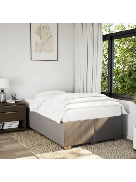 Rám postele bez matrací taupe 120x190 cm textil