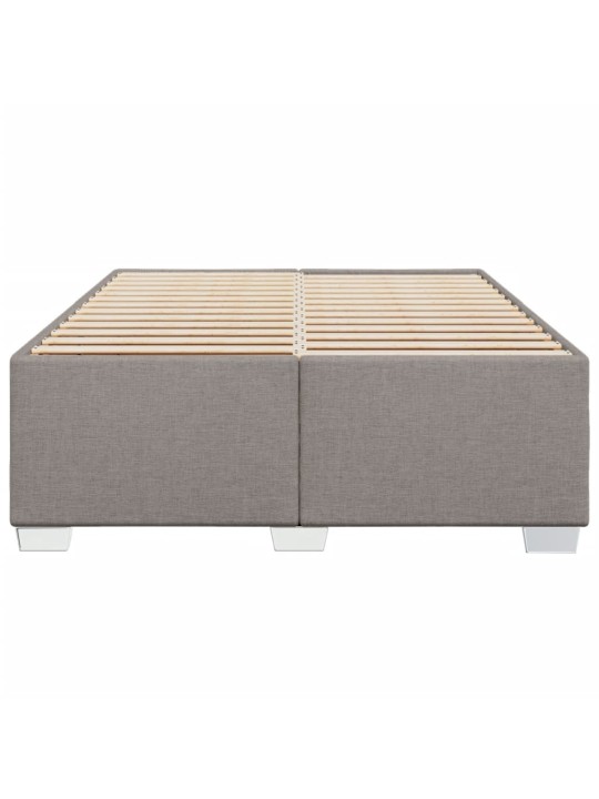 Rám postele bez matrace taupe 140 x 190 cm textil