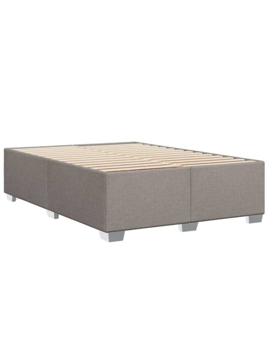 Rám postele bez matrace taupe 140 x 190 cm textil