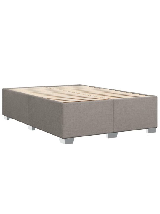 Rám postele bez matrace taupe 140 x 200 cm textil