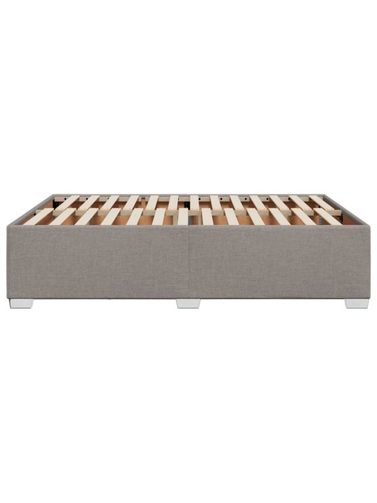Rám postele bez matrace taupe 160 x 200 cm textil
