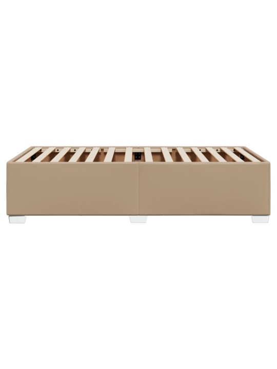 Rám postele cappuccino 90x190 cm umělá kůže