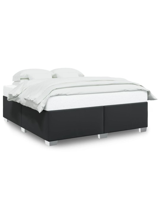 Rám postele černá 200 x 200 cm umělá kůže