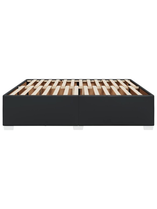 Rám postele černá 200 x 200 cm umělá kůže