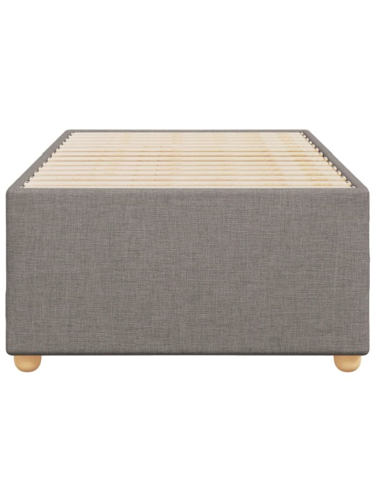 Rám postele bez matrací taupe 90x190 cm textil