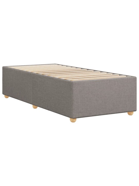 Rám postele bez matrací taupe 90x190 cm textil
