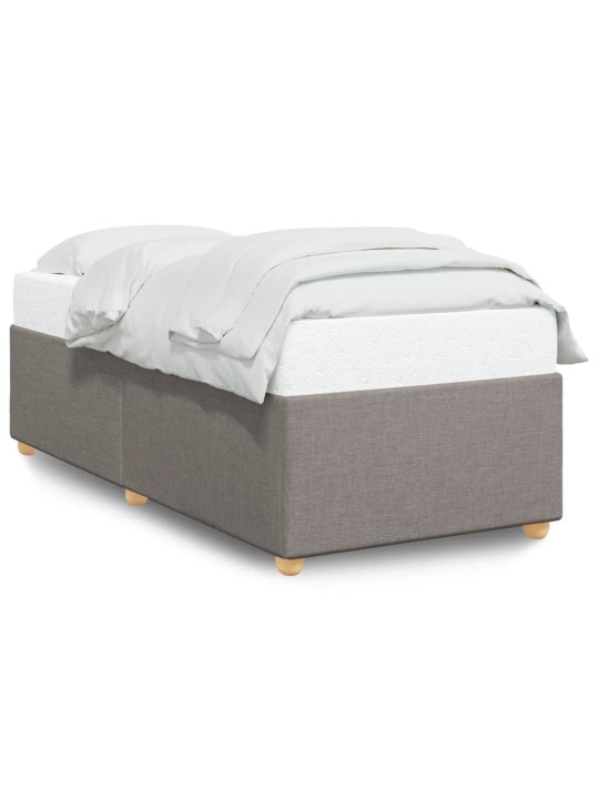 Rám postele bez matrací taupe 90x200 cm textil