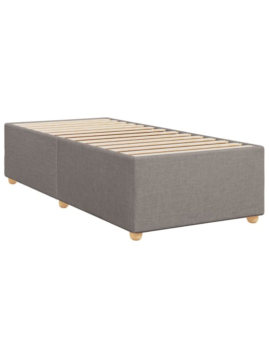 Rám postele bez matrací taupe 90x200 cm textil